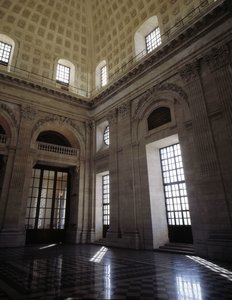 Barokk építészet: Hotel Dieu (1741-1748), Jacques Germain (Jacques-Germain) Soufflot (1713-1780) építész. Belső nézet. Lyons, Rhone (69).