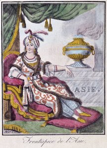 Ázsia frontispice – Grasset St Sauveur „” Utazások enciklopédiájában”, szerk. 1796 alkotó: Jacques Grasset de Saint Sauveur
