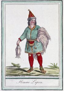 Lapp ember – Grasset Saint Sauveur „” Utazások enciklopédiájában”, szerk. Párizs 1796 alkotó: Jacques Grasset de Saint Sauveur