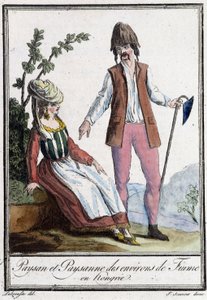 Fiume parasztja (Horvátország) - Grasset St Sauveur „” Utazási Enciklopédia” című kötetében, szerk. 1796 (metszet) alkotó: Jacques Grasset de Saint Sauveur
