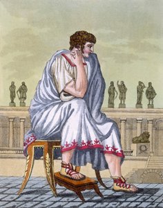 római polgár, kocsma. 1796. alkotó: Jacques Grasset de Saint-Sauveur