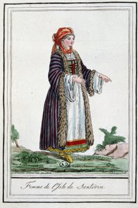 Szantorini szigetének nője alkotó: Jacques Grasset de Saint Sauveur