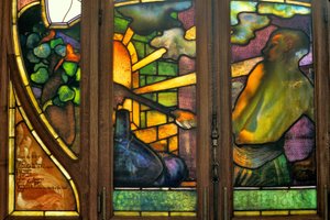 Nancy (54. osztály), szecessziós, Kereskedelmi és Tőzsdei Kamara, Jacques Gruber ólomüveg (1870-1936)