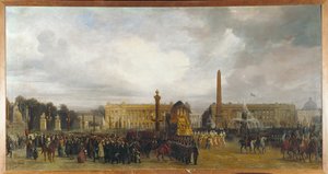 I. Napóleon császár hamvainak hazahozatalára rendezett ünnepség 1840-ben ... alkotó: Jacques Guiaud