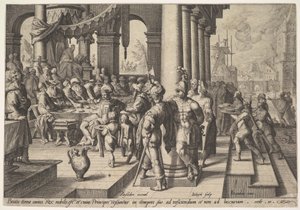 Egy bölcs király kormányának allegóriája, 1588. alkotó: Jacques II de Gheyn