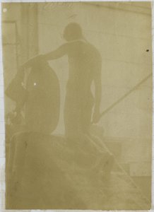 Tanulmányozás egy férfi meztelen modellről, térdelő, hátulról nézve Jacques de Lalaing stúdiójában alkotó: Jacques Lalaing (attributed to)