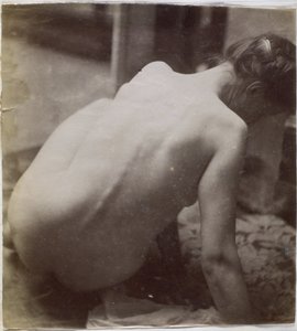 Egy női akt modell tanulmányozása hátulról Jacques de Lalaing műtermében, előtanulmány a Musee des Beaux arts, Tournai szökőkút eleméhez és egy kör alakú szökőkúthoz alkotó: Jacques Lalaing (attributed to)