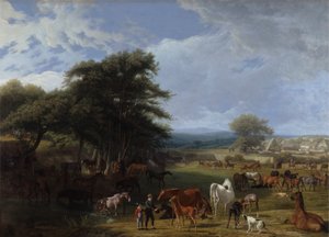 Lord Rivers Ménesfarmja, Stratfield Saye alkotó: Jacques-Laurent Agasse