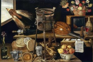 Die fünf Sinne und die vier Elemente (Az öt érzék és a négy elem). 1627
