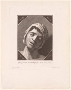 Marat, ahogyan halála pillanatában volt alkotó: Jacques Louis Copia