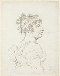 Caroline Bonaparte, Murat hercegnő, Nápoly királynője mellszobra alkotó: Jacques Louis David