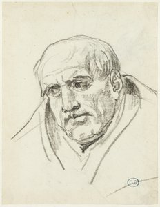 Egy idősebb férfi mellszobra alkotó: Jacques Louis David