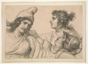 Kompozíció három figurával alkotó: Jacques Louis David