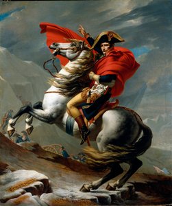 I. Bonaparte Napóleon lovas portréja alkotó: Jacques Louis David