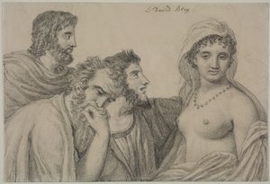 Phryné bírái előtt alkotó: Jacques Louis David