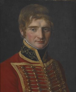 Egy katonaruhás férfi portréja (olaj, vászon) alkotó: Jacques Louis David