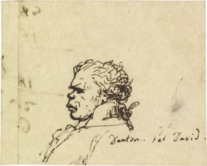 Georges Jacques Danton portréja 1759-1794 alkotó: Jacques Louis David