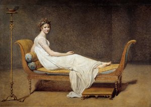 Madame Recamier (1777-1849), Jeanne Francoise Juliette-nek nevezett portréja – Jacques Louis David festménye (1748-1825) alkotó: Jacques Louis David