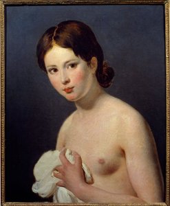 Egy fiatal lány portréja. Jacques Louis David (1748-1825) festménye alkotó: Jacques Louis David