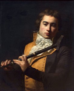 François Devienne zeneszerző és fuvolaművész portréja 1759-1803, kb. 1792. alkotó: Jacques Louis David