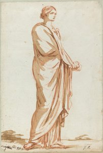 Álló nő római szobra alkotó: Jacques Louis David