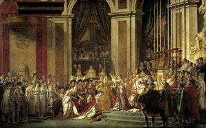 I. Napóleon szent császár és Josephine impresszum koronázása a Szűzanyában december 2-án alkotó: Jacques Louis David
