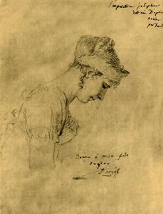 Josephine vázlata Napóleon koronázásán, 1804. december 2-án, 1921. alkotó: Jacques Louis David