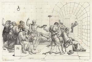 Szókratész halála alkotó: Jacques Louis David