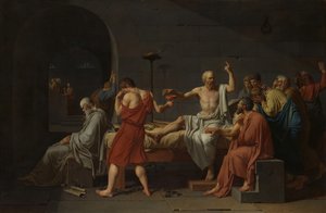 Szókratész halála, 1787. alkotó: Jacques Louis David