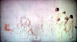 Az eskü a teniszpályán, 1791. alkotó: Jacques Louis David