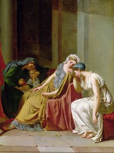 A Horatii esküje részlet egy nőcsoportról jobbra, 1783 körül, olaj, vászon alkotó: Jacques Louis David