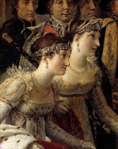 Napóleon rítusa. Részlet Madame de la Rochefoucault és Madame Lavalette ábrázolásáról I. Napóleon Bonaparte császár szentsége és Josephine Imperatrice megkoronázása idején a Notre-Dame de Paris-ban december 2-án alkotó: Jacques Louis David