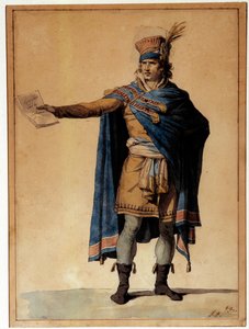 A hivatalban lévő emberek képviselője A karakter az igazságosság és a közrend emberét testesíti meg a francia forradalom idején. Akvarell: Jacques Louis David (1748-1825) 1789 Párizs, Musee Carnavalet alkotó: Jacques Louis David