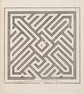 Design for Parterre, Theater des Plans et Jardinages, Pub.1652 (metszet)