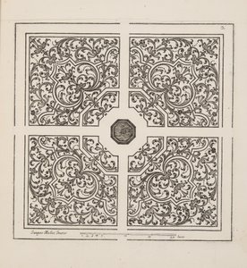 Design for Parterre, Theater des Plans et Jardinages, Pub.1652 (metszet)