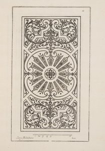 Design for Parterre, Theater des Plans et Jardinages, Pub.1652 (metszet)