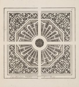 Design for Parterre, Theater des Plans et Jardinages, Pub.1652 (metszet)