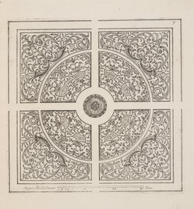 Design for Parterre, Theater des Plans et Jardinages, Pub.1652 (metszet)