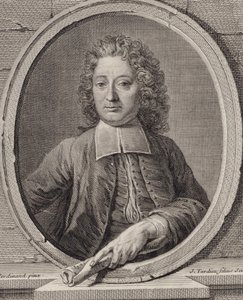 Jean-Francois Lallouette zeneszerző portréja 1651-1728. alkotó: Jacques Nicolas Tardieu
