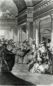 „Tisztán és tisztán ad vissza férjedhez” – jelenet Pierre-Augustin Caron de Beaumarchais (1732-99) „Figaro házassága” IV. felvonásából, Claude Nicolas Malapeau (1755-1803) metszetével 1