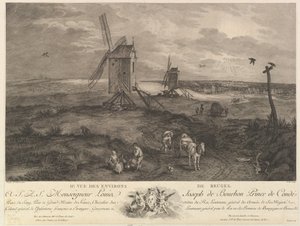 Brugge környékének második képe IIe. Vue des environs de Bruges. alkotó: Jacques Philippe Le Bas