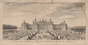 Chateau Chambord a kertből. alkotó: Jacques Rigaud