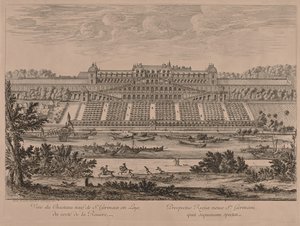 St. Germain en Laye kastélya a folyó felől alkotó: Jacques Rigaud