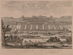 St. Germain en Laye kastélya a folyó felől.