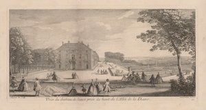 Kilátás a Chateau de Seaux-ra a Diana sétányról alkotó: Jacques Rigaud