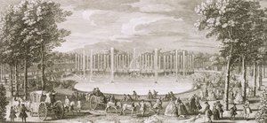 Kilátás a Neptunusz-kútra, Versailles alkotó: Jacques Rigaud