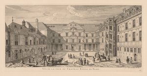 Kilátás a Château de Blois udvarára. alkotó: Jacques Rigaud