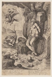 Perseus felszabadítja az Andromédát alkotó: Jacques de Gheyn II