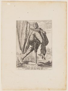 Zászlótartó, II. Rudolf császár testőrségének tisztjei és katonái közül alkotó: Jacques de Gheyn II