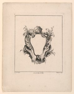 Escutcheon, a "Recueil Nouveau de Differens Cartouche"-ból